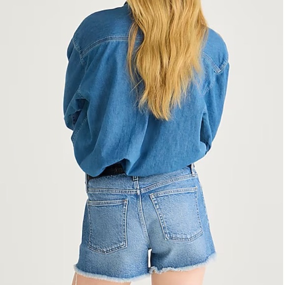 J.Crew Mid-Rise Denim Shorts Lakeshore wash - Picture 3 of 9